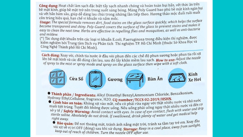 Thành phần sản phẩm