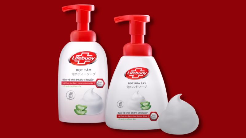 Thiết kế của Bọt tắm Lifebuoy mới