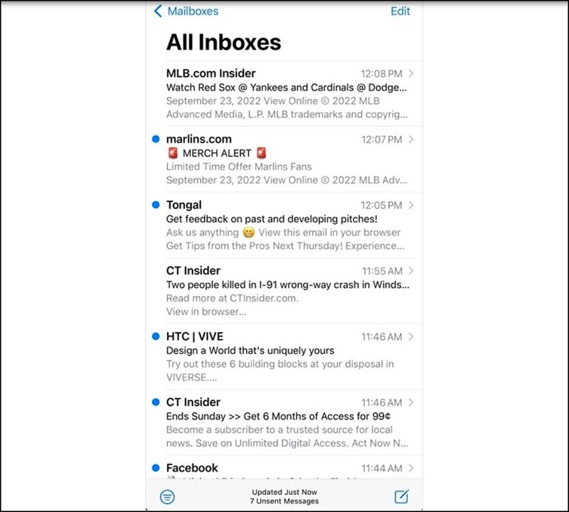 Khi bạn mở mail có dấu nháy đôi phía trước tên sẽ gặp lỗi ngay lập tức trên Apple mail