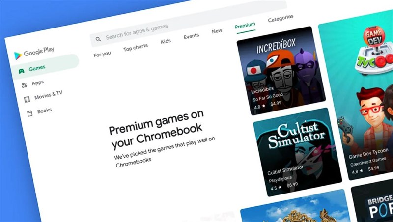 Trang web của CH Play đã được thiết kế lại với giao diện mới 