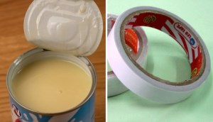 Mẹo tránh kiến bu hộp sữa cực dễ chỉ với băng keo 2 mặt