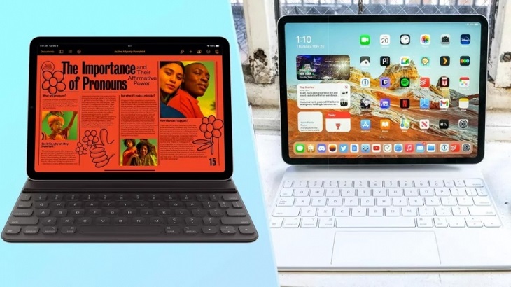 Cả hai dòng iPad này đều được hỗ trợ kết nối phụ kiện như Apple Pencil‌ 2, Smart Keyboard‌ Folio