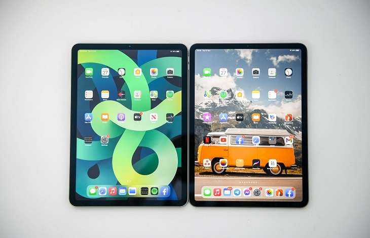iPad Air có cổng USB-C tiêu chuẩn, còn iPad Pro sở hữu cổng kết nối Thunderbolt