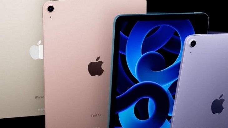 iPad Air 2022 sở hữu 4 màu sắc chính đó là bạc, xám, hồng, tím, xanh