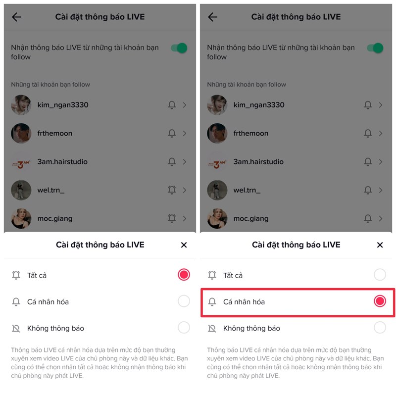 Hướng dẫn bật thông báo TikTok cho những tài khoản bạn đang follow Hướng dẫn bật thông báo TikTok cho những tài khoản bạn đang follow