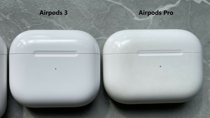 Hộp sạc AirPods 3 nhỏ hơn 1 ít so với AirPods Pro