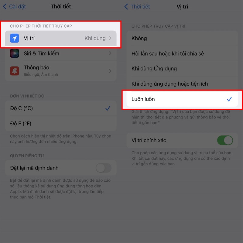 Cách nhận thông báo thời tiết khắc nghiệt trên iOS 16 Cách nhận thông báo thời tiết khắc nghiệt trên iOS 16