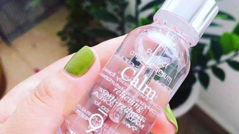 Tinh chất 9 Wishes calm ampule serum dịu da trị mụn hộp 25ml