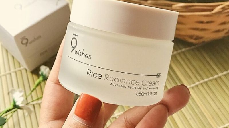 Kem dưỡng 9 Wishes Rice radiance kem gạo hộp 50ml