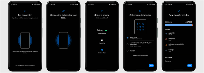 Chuyển từ điện thoại Android sang Samsung Galaxy Chuyển từ điện thoại Android sang Samsung Galaxy