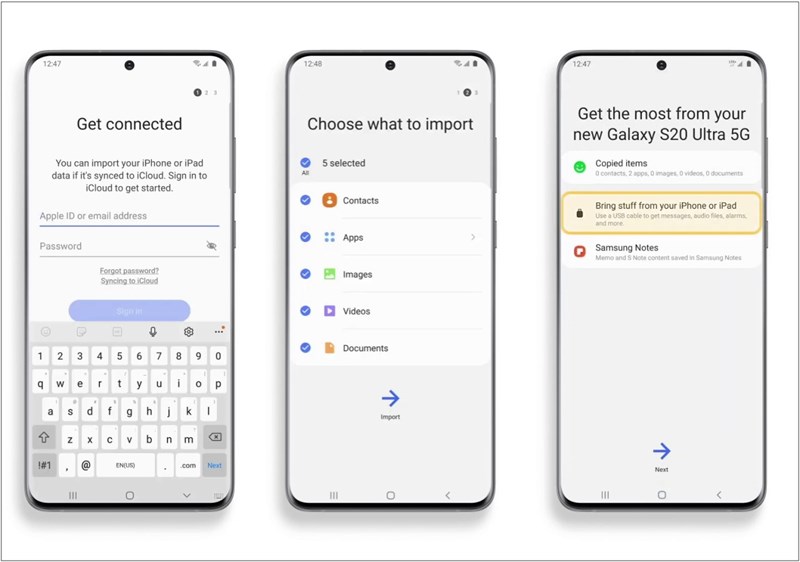 Chuyển dữ liệu từ iOS sang Android không dây 2 Chuyển dữ liệu từ iOS sang Android không dây 2