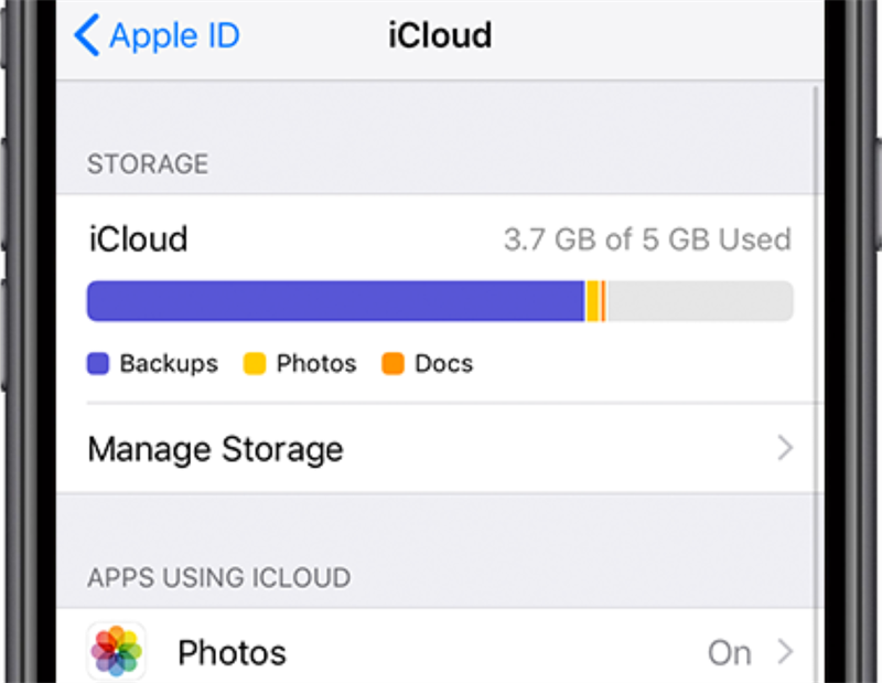 Tải dữ liệu lên iCloud Tải dữ liệu lên iCloud