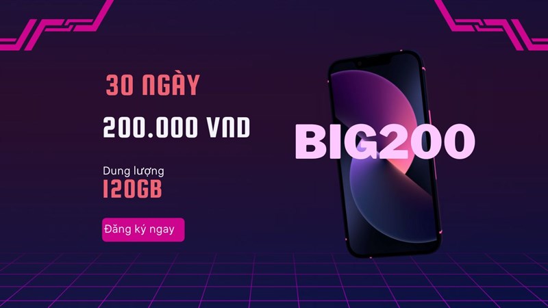 Cách đăng ký gói cước BIG200 VinaPhone