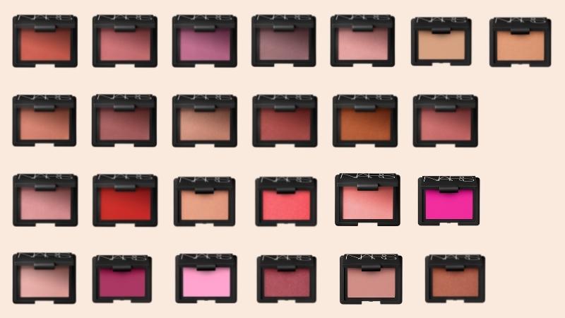 Bảng màu Nars Blush Fard À Joues