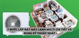 7 bước lắp đặt máy lạnh Multi chi tiết và đúng kỹ thuật nhất