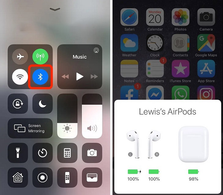 Cách kiểm tra thời lượng Pin trên Airpods