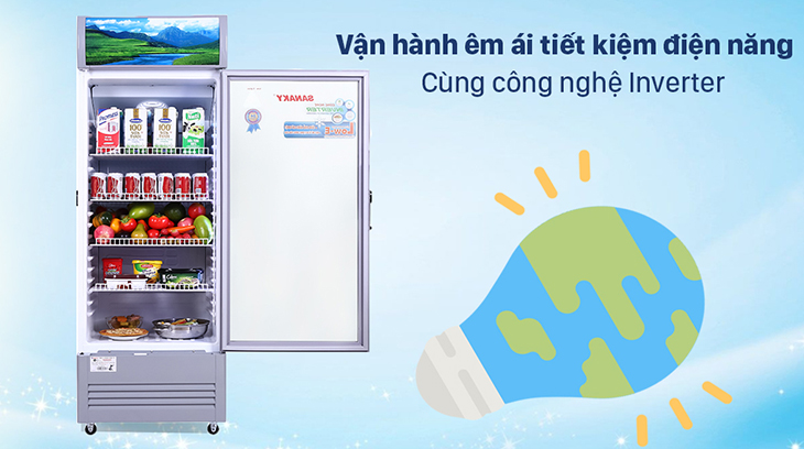 Tủ mát Sanaky là thương hiệu chất lượng của Việt Nam, ít tốn điện