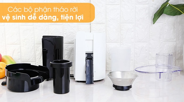 Máy ép dễ dàng tháo lắp, vệ sinh