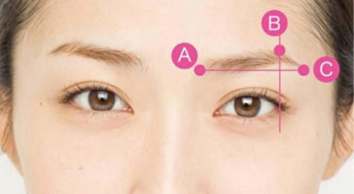 Determine the eyebrow shape