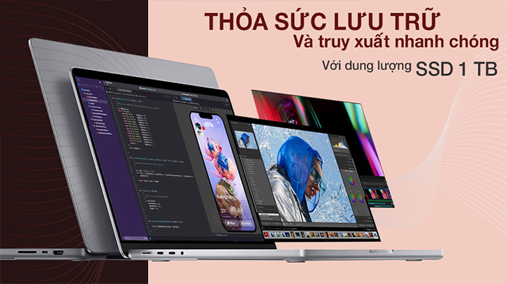 Laptop Apple MacBook Pro 14 M1 Pro 2021 có dung lượng 1TB