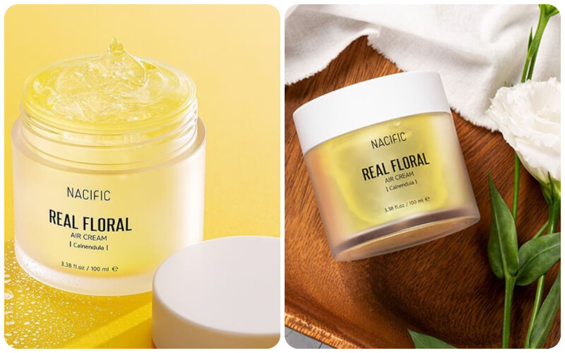 Kem dưỡng Nacific Real Floral Air Cream Calendula chiết xuất hoa cúc