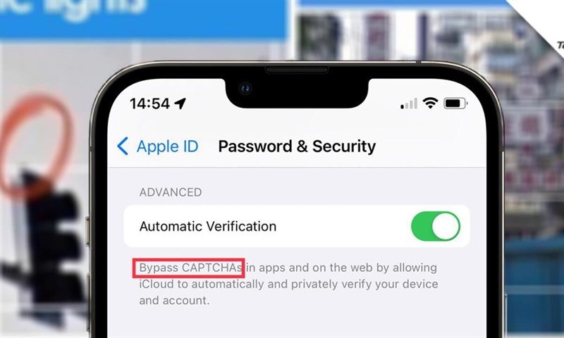 Tính năng tự động xác nhận CAPTCHA trên iOS 16