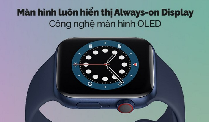 Apple Watch Series 6 đều sử dụng công nghệ màn hình OLED, có độ sáng tốt hơn