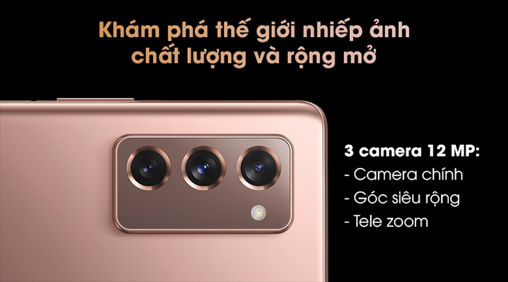 Galaxy Z Fold 2 sở hữu 3 camera chính độ phân giải 12MP