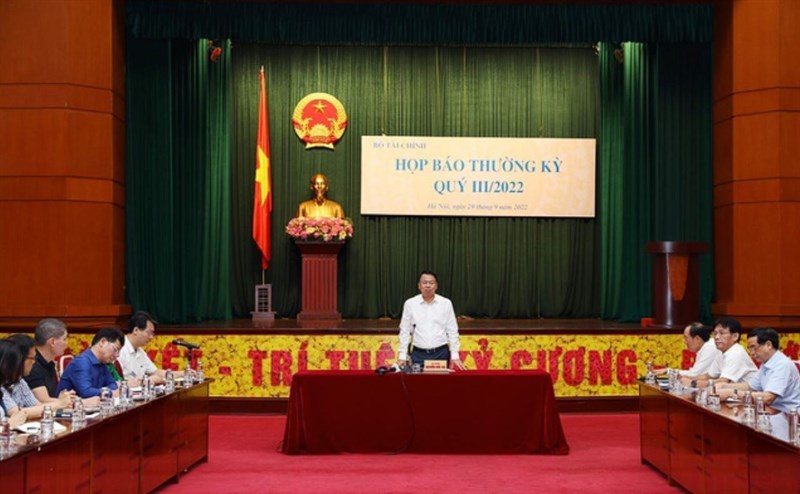 Bộ Tài chính Họp báo thường kỳ quý III năm 2022 