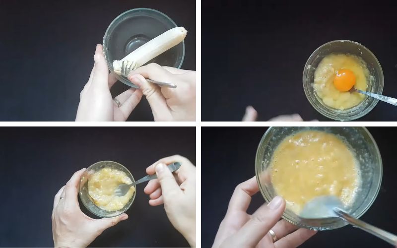 How to use bananas and chicken eggs to treat gray hair