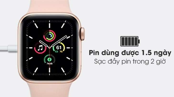 Thời gian sử dụng Apple Watch Series 5 và Apple Watch SE giống nhau