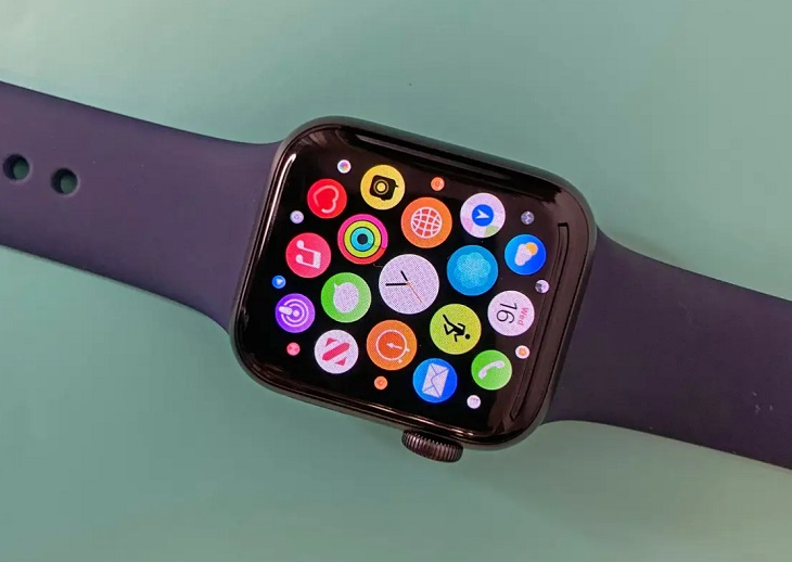 Apple Watch SE 44mm viền nhôm dây silicone phiên bản màu xanh đen