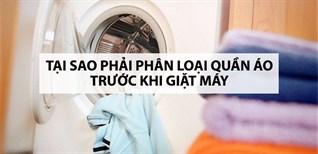 Tại sao việc phân loại quần áo trước khi giặt là quan trọng?
