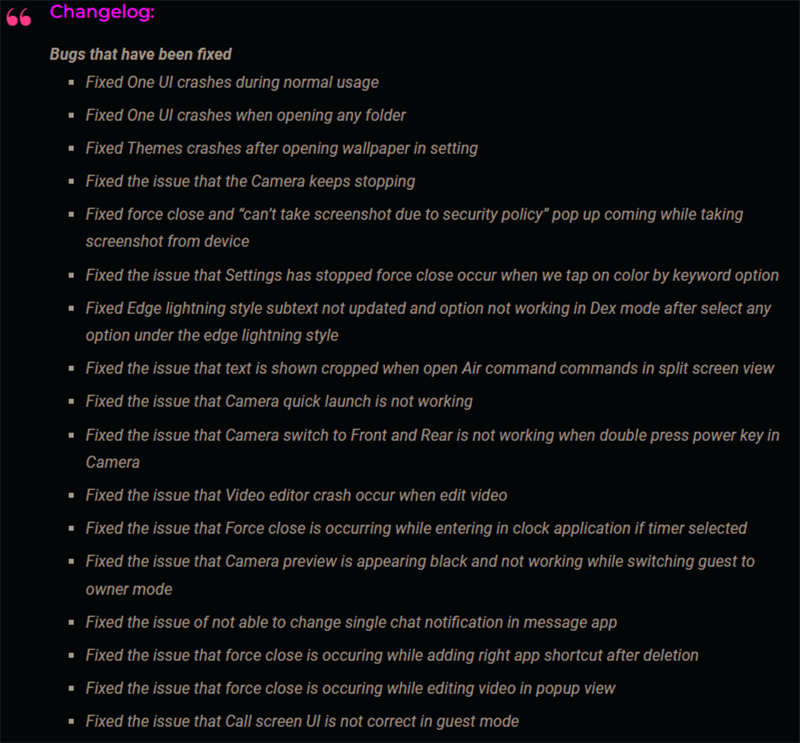 Danh sách sửa đổi