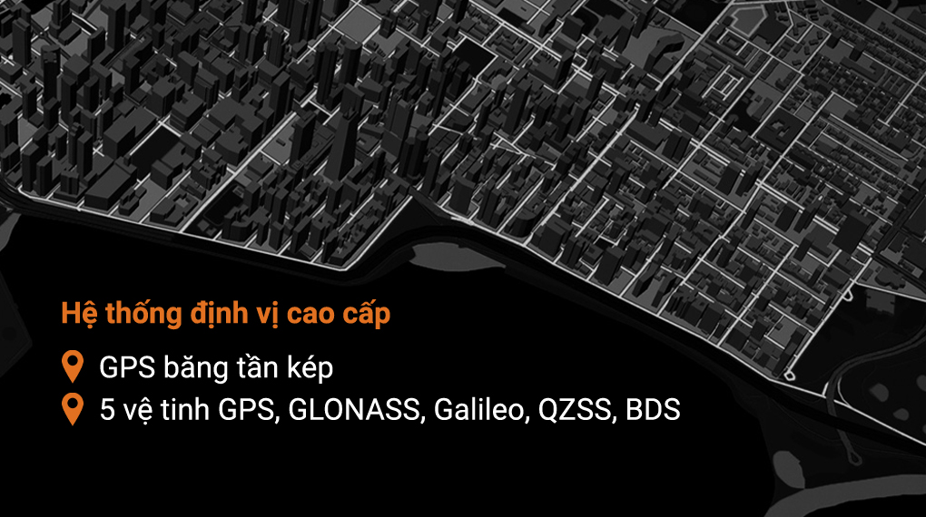 GPS băng tần kép trên đồng hồ không bị giới hạn khu vực tín hiệu