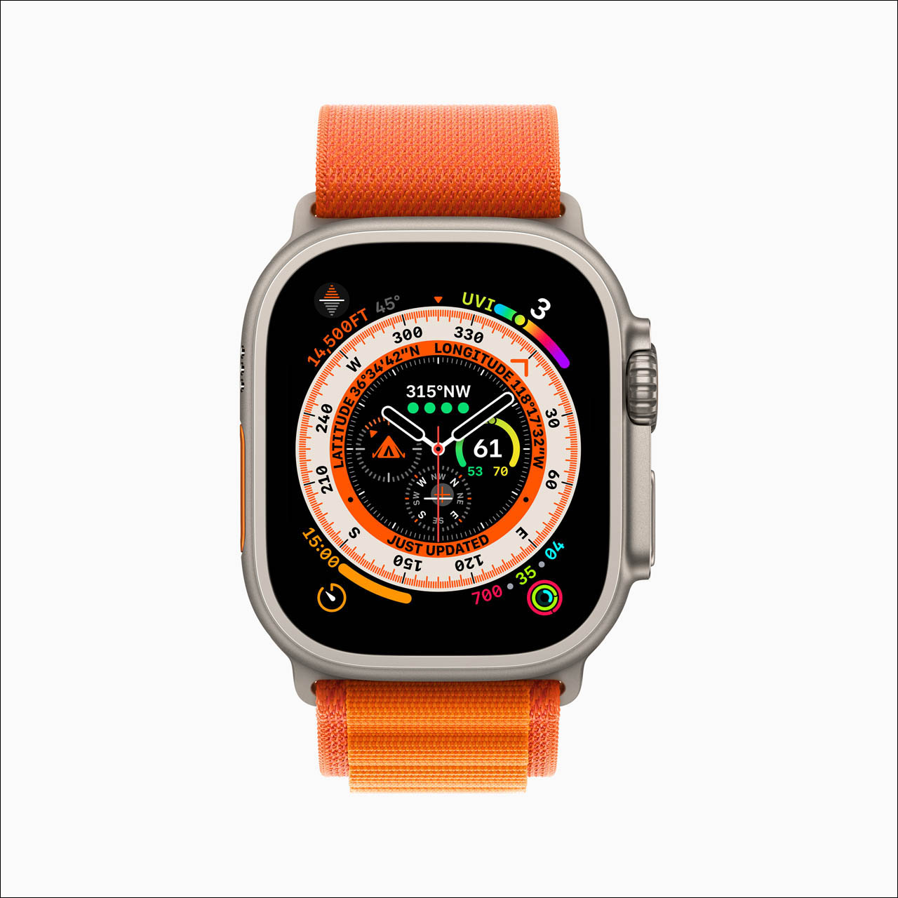Đồng hồ thông minh Apple Watch Ultra LTE 49mm dây Alpine được trang bị cảm biến nhiệt độ hiện đại
