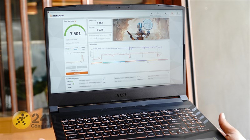 Đi kèm với con chip mạnh mẽ là Card rời - AMD Radeon RX 6600M Đi kèm với con chip mạnh mẽ là Card rời - AMD Radeon RX 6600M
