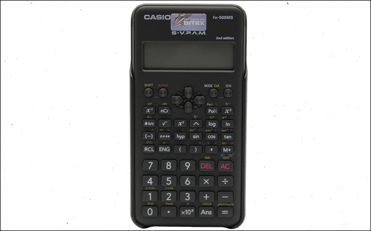 Máy tính Casio FX 500MS có các phím có độ nảy và độ đàn hồi cao giúp bạn tính toán chính xác.