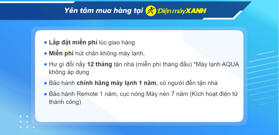 Chính sách mua và bảo hành máy lạnh tại Blogdoanhnghiep.edu.vn