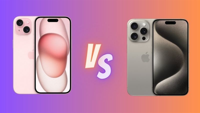iPhone 15 và iPhone 15 Pro vẫn có sự khác biệt rõ rệt. Nguồn: Apple.