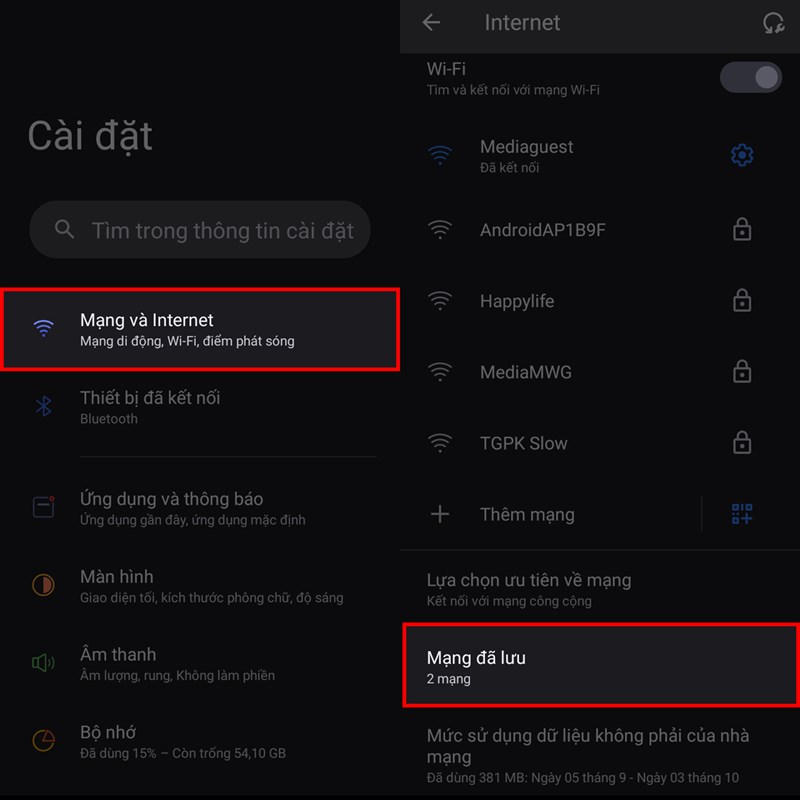 Cách xem mật khẩu WiFi đã kết nối trên realme C30S Cách xem mật khẩu WiFi đã kết nối trên realme C30S