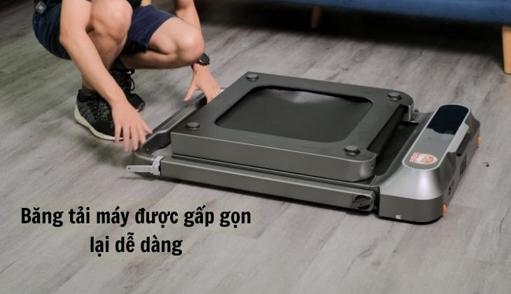 Kích thước băng tải nhỏ, kết cấu thông minh nên dễ dàng được gấp gọn