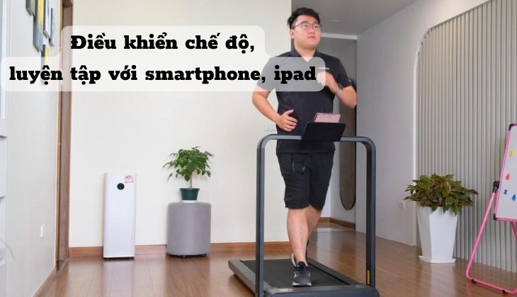 Người dùng dễ dàng điều chỉnh chế độ luyện tập phù hợp với smartphone hoặc iPad