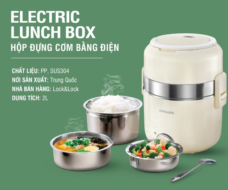 Hộp cơm điện Lock&Lock EJR226IVY