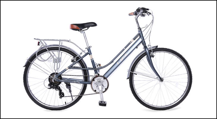 Xe đạp đường phố City Life 26 BEAUTY 26 inch có khung làm bằng hợp kim nhôm gọn nhẹ, bền bỉ, giúp người cao tuổi điều khiển xe dễ dàng