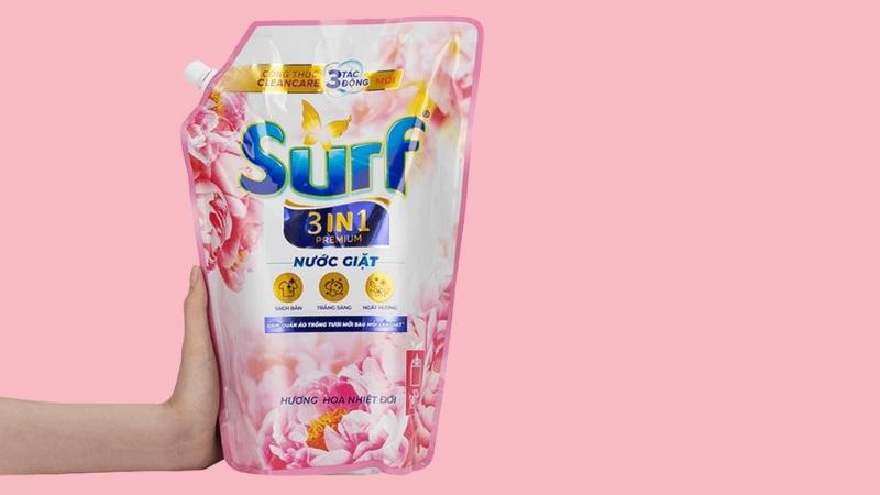 Nước giặt Surf cao cấp 3 trong 1 hương hoa nhiệt đới