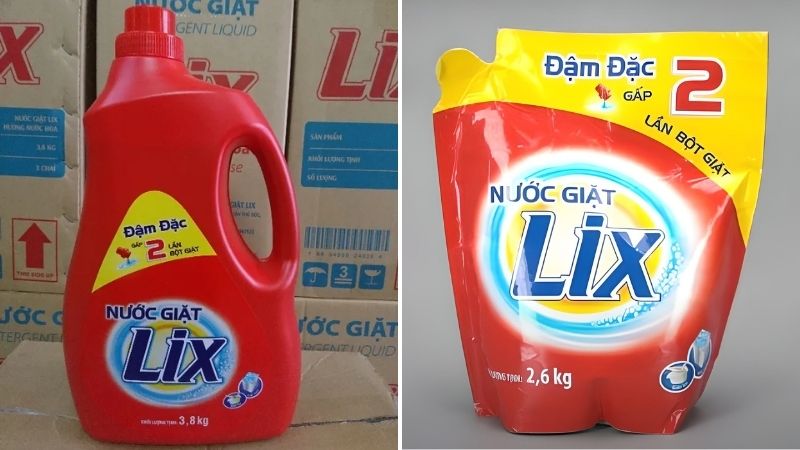 Nước giặt Lix đậm đặc x2