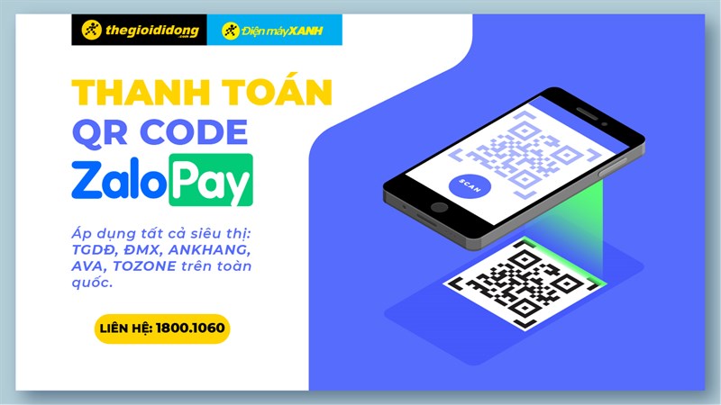 Thế Giới Di Động triển khai thanh toán qua Ví ZaloPay, nhanh chóng tiện lợi