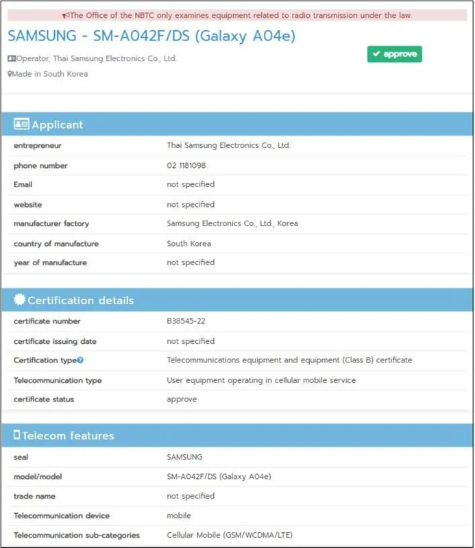 Galaxy A04e có gì mới: Dùng chip Helio G35, pin lớn cùng camera 50 MP