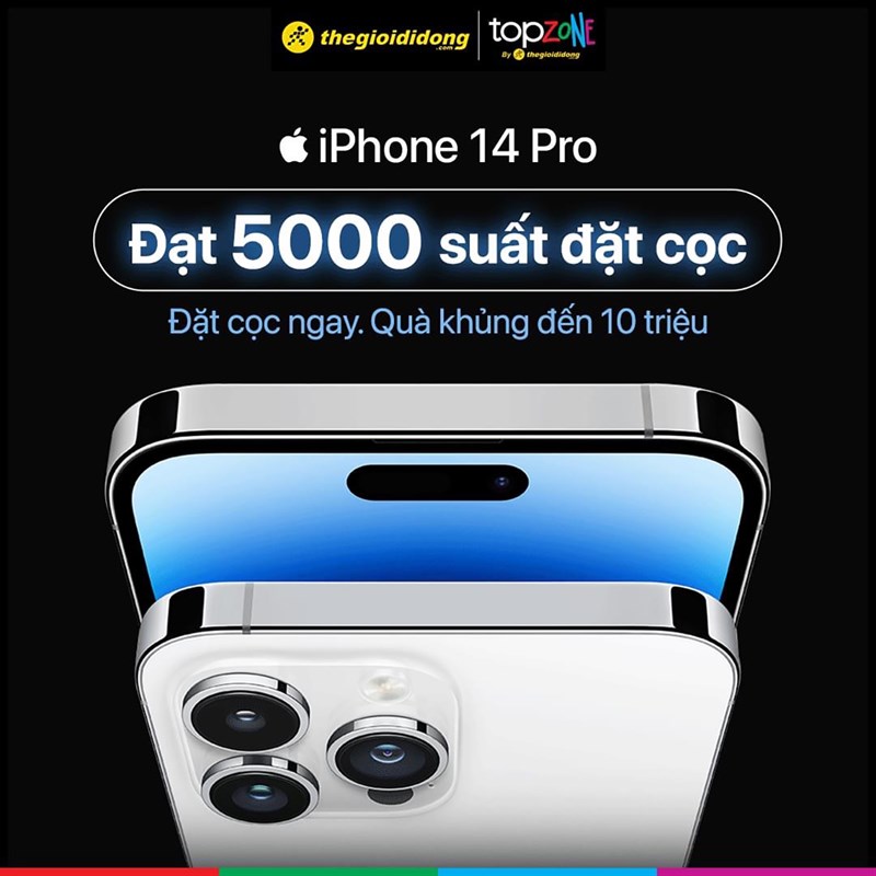 iPhone 14 Pro đạt 5.000 suất cọc
